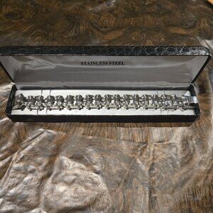 Stainless Steel Bike Chain Bracelet for Men